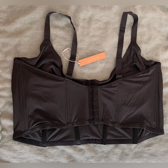 SKIMS Logo Shine Demo Corset Bra 46F/DDD - Picture 2 of 6